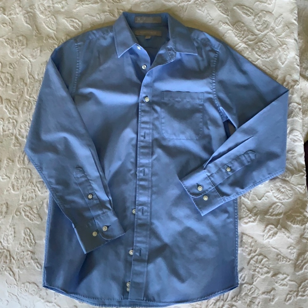 Nordstrom wrinkle-free blue dress shirt